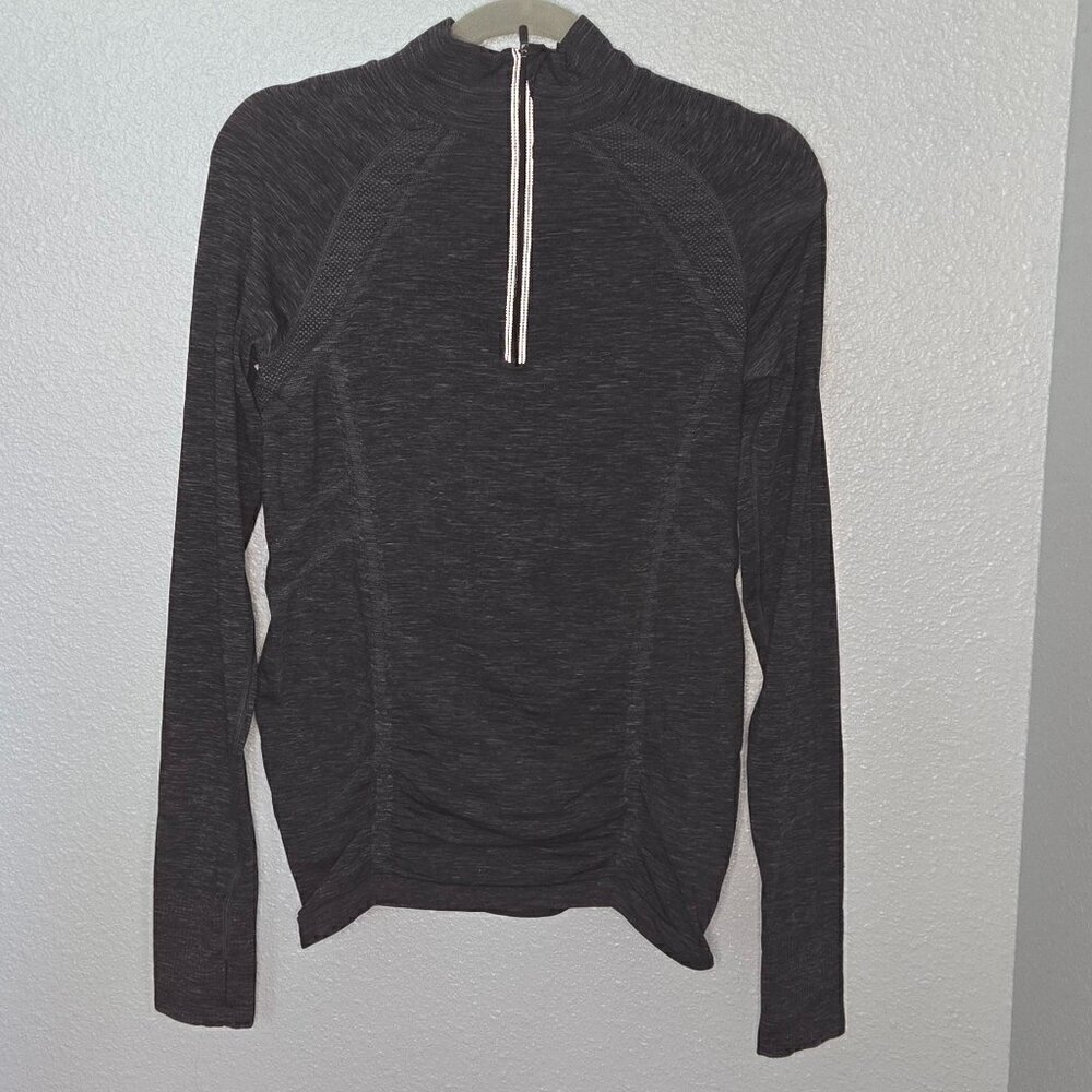 Athleta Fastest Track Half Zip Space Dye - S Navy Space Dye